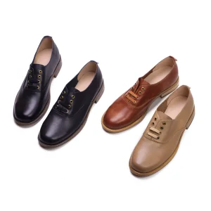 OEM ODM High Quality Plus Size Pure Leather Loafers for Women Office Dress Shoes Factory
