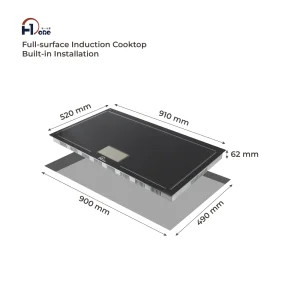36 Built-In Full Surface Induction Cooktop