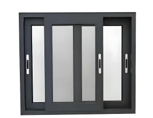 Three Tracks Thermal Break Sliding Window