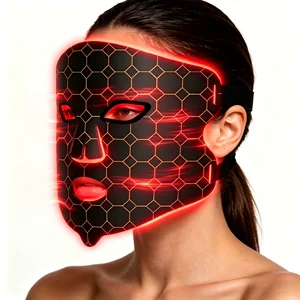 OEM ODM LED Facial Light Therapy Mask Vibration Massager Multi Mode Skin Care Device Oil Control Acne Care for Oily Skin