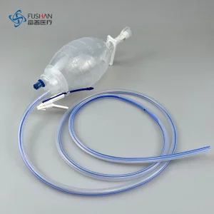 Fushan Factory Medical Disposable Sterilesilicone Closed Wound Drainage Kit Jackson Pratt for Pediatric and Adult with Drain Tubes and Trocar CE ISO 100cc 200cc