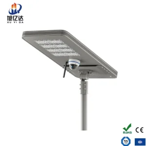 High Brightness LED Solar Street Light with Five-Year Warranty All in One Solar Street Lights with CCTV Camera