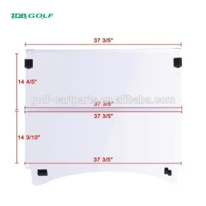 Tinted Foldable Windshield for Club Car Precedent Golf Carts