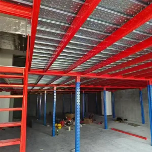 Customizable Heavy Duty Steel Mezzanine Floor System | Multi-Level Warehouse Storage Platform for Industrial Use