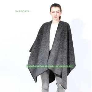 Western Gradient Cape Fashion Jacquard Scarf Lady Cashmere Shawl Winter