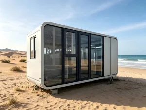 Custom Exterior Apple Cabin Prefab Modular Home