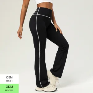 High-Waisted Tummy Control Yoga Flare Pants