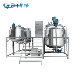 Mezclador de tanque de emulsión de alta cizalla para la producción de ungüentos y pastas dentales, línea de fabricación de cremas, equipo de mezcla cosmética, homogeneizador de emulsión al vacío