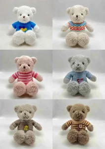 Wholesale Cute Teddy Bears in Sweaters for Azerbaijan Market