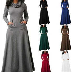 Autumn Winter Women Maxi Dress
