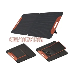 Panel Solar Plegable de Alta Conversión y Larga Vida Útil 100W para Estación de Energía Portátil y Sistema de Energía Solar