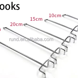 Supermarket Shelf Accessories Hook square Through Pit Plate Hole Plate Grid Single Double Hook