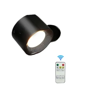 360 Rotation Remote Control 2000mAh Battery Operated Indoor LED Rechargewable Reading Stair Wall Light