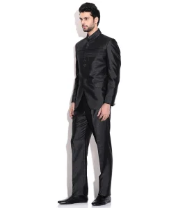 Classic Men Business Suits Slim Fit Grooms Wedding Pleated Breathable Anti-static Anti-shrink Coat Pant Set Wholesale Customized