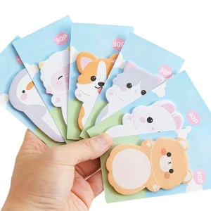 Hot-Selling Custom Cute Cartoon Animal Shaped Self-Adhesive Sticky Notes