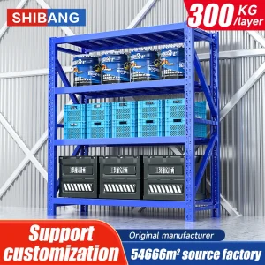 Industrial Steel Selective Rack Warehouse Shelving Storage Racks with Boltless Design for Stacking