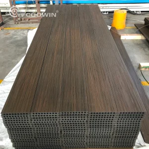 COOWIN Park Midcentury Composite Pvc Outdoor Patio Wood WPC Decking