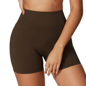 Women Slim High Waist Soft Butt Lifting Gym Shorts