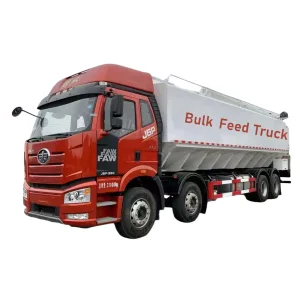 Heavy Duty 32.5cbm Bulk Feed Truck Large Capacity Livestock Poultry Bulk Feed Truck Chicken Feed Grain Transport Trucks