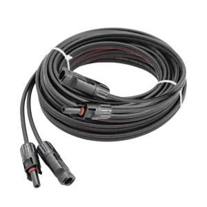 مخصص Mc4 موصل 6mm² تجميع كابل تمديد شمسي مزدوج 10m