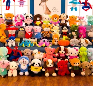 Promotional 7/8/9 Inch Crystal Super Soft Claw Machine Plush Doll Toy
