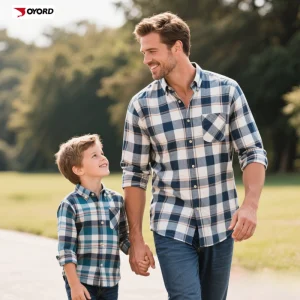 Wholesale Men's Casual Hawaiian Print Flannel Shirts