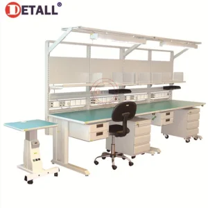 ESD Anti-Static Workbench with Electric Lift Trolley for Electronics Assembly and Repair