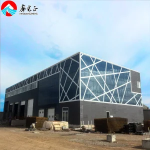Estructura modular de acero portátil prefabricada con revestimiento galvanizado