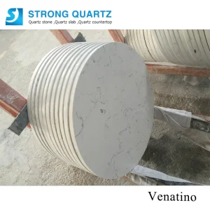 Polished Veined Quartz Stone for Vanity Top