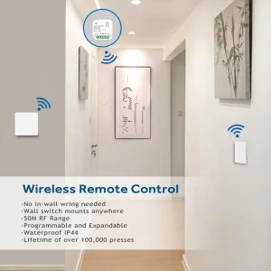 OEM Smart Remote Light Switch Solutions Energy-Efficient Wireless Wall Switch Technologies for Large-scale Engineering Projects