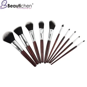 Wood Color Foundation Brush Set