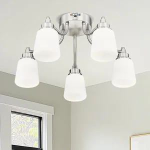 Indoor Simple Design 22 Inch Glass Cover Ceiling Light