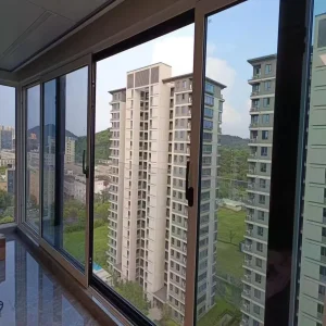 6. Simple Design Aluminum Glass/Aluminum Turn/Fixed/Swing/Sliding Glass Side Pressure/Aluminium Security Window