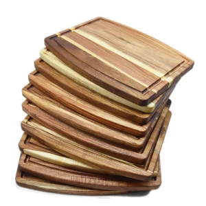 USA Warehouse in Stock Acacia Wood Cutting Board Solid Chopping Board Blanks for Laser Engraving Wholesale