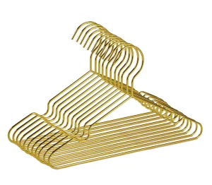 Gold Antique Brass Metal Clothing Garment Coat Pant Hangers
