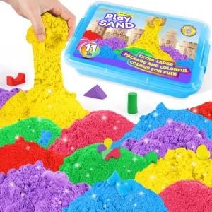 Educational Toy Dynamic Sand DIY Magic Colored Clay Sensory Toys Kids Play Art Kits Magic Sand for Kids