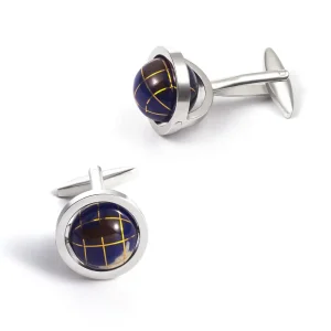 Rotatable Globe Cufflinks
