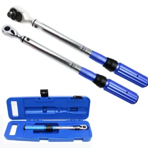 Square Drive Torque Wrench 1/4" 3/8" 1/2" 5-100 Ft-Ib Metric Two-Way Precise Ratchet Repair Spanner Key Wrench Hand Tool
