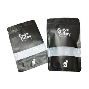 Oem Printing Design Food Bag Frosted Zipper Ziplock Bag for Sugar Packaging Bags for Accessories Luxury