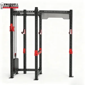 Pulley Based Iron Functional Trainer Built with Stainless Bottom Plate and Smooth Bearing Track for Commercial Applications Pulley Fitness Equipment