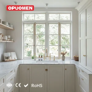 Custom PVC Window Insulated Double Glass Soundproof Double Glazed UPVC Casement Windows