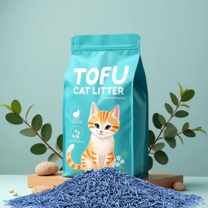 Premium Cat Litter Pure Natural and Environmentally Friendly Plant-Based Soy Cat Litter Easy Clumping Dust-Free Biodegradable Tofu Cat Litter