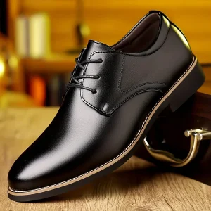 Mocasines de cuero para hombres, zapatos de cuero, calzado Oxford, zapatos de vestir