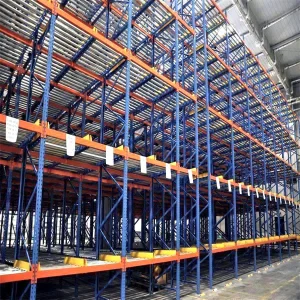 Sistema de estantería de flujo de palets de acero confiable con gravedad para almacenamiento en almacén