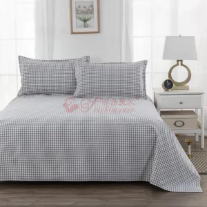 Grey Grid Bedding