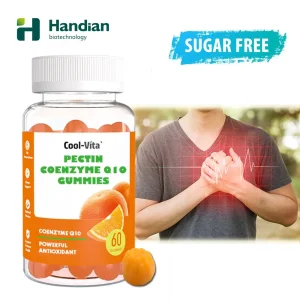 Vitaminas Gummy de Pectina Coq10 com Alta Absorção de Coenzima Q10 Suplemento Dietético Antioxidante Natural para a Saúde do Coração