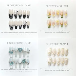 Luxury Artificial Nail Reusable Handmade Custom Thick