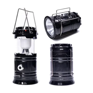 Small Outdoor Extendable Outdoor Rechargeable LED Solar Camping Lantern