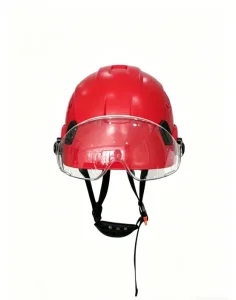 China CE and ANSI dual-certified safety helmets with face shields for industrial and construction use Manufacturers, Suppliers