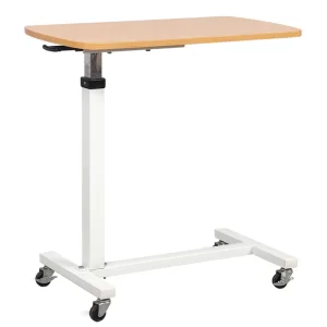 Nwh042 Number-Win Wholesale Wooden Height Adjustment Medical Dining Overbed Table